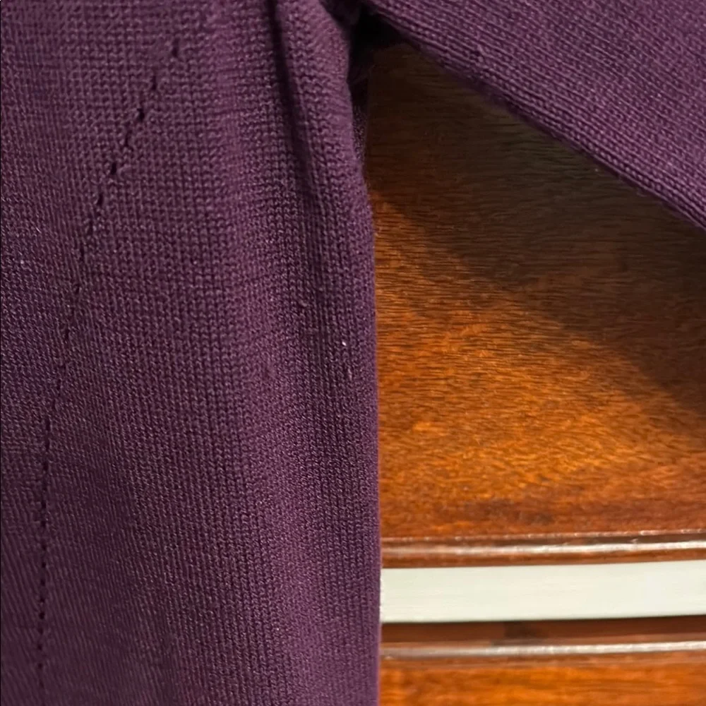 Coldwater Creek Deep Purple Button-Up Cardigan - Picture 2 of 4